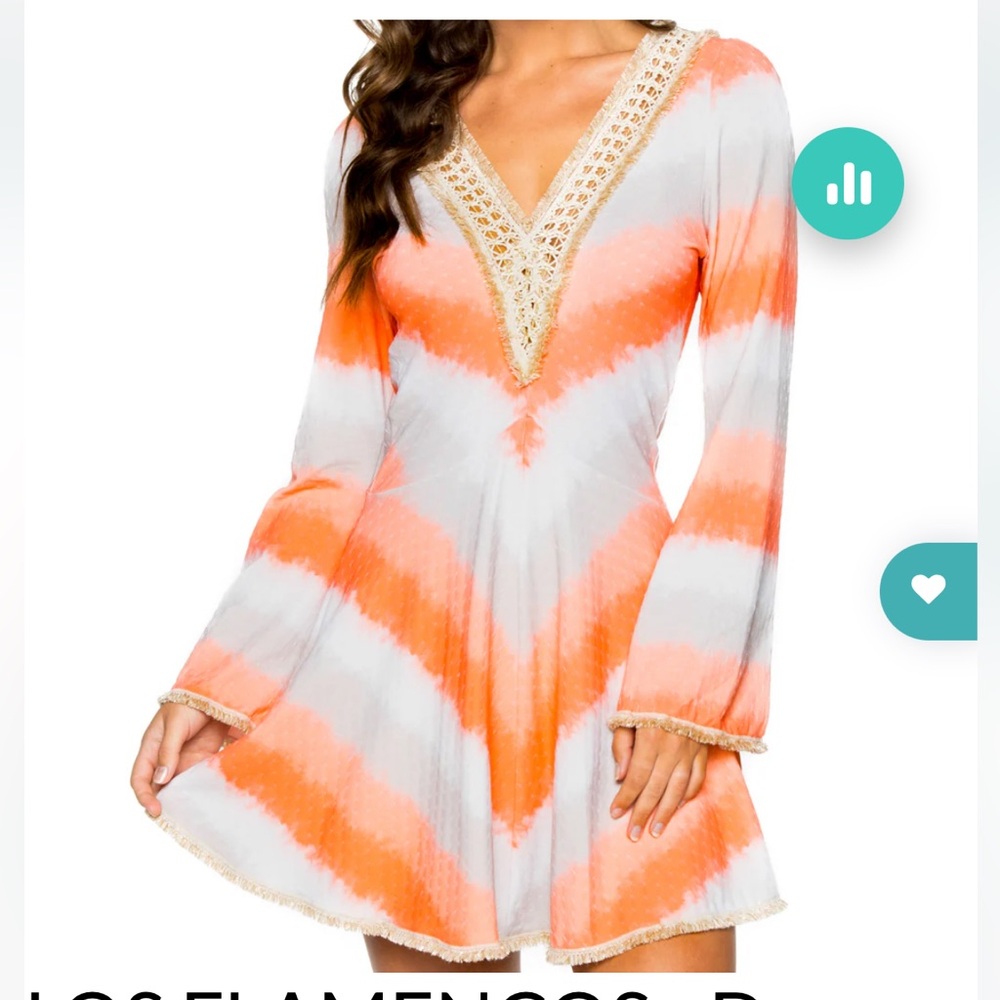NWT lulifama Los Flemencos Deep Plunge Dress